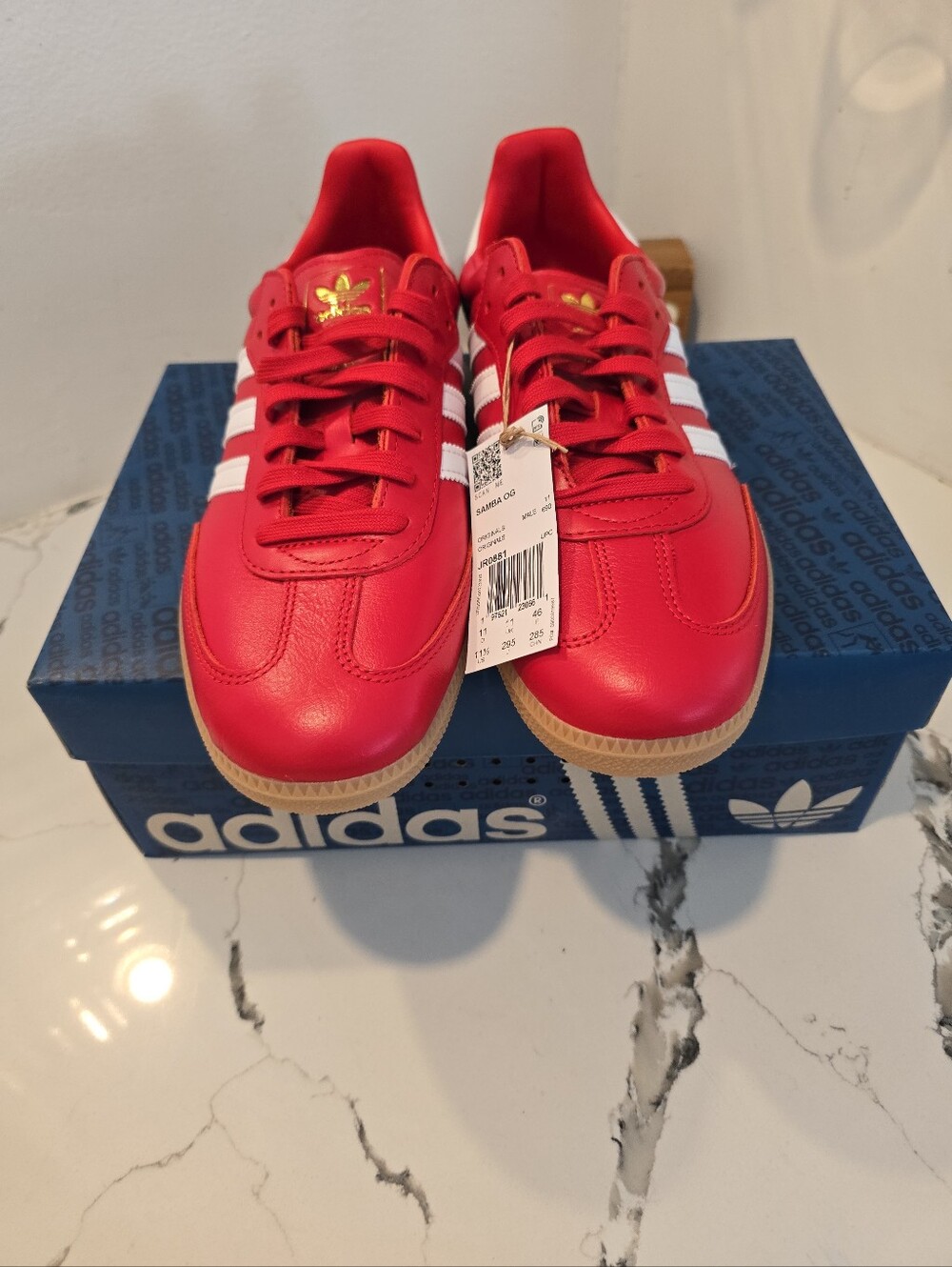 Adidas Samba OG Fourth of July Pack - Scarlet Men's Size 11.5 NWOB - Picture 3 of 11